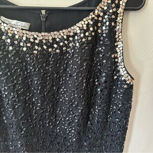 Oscar De La Renta Silk Embellished Dress